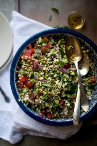 Mung Bean and Cracked Wheat Salad Recipe - Four Leaf Milling - Organic Products